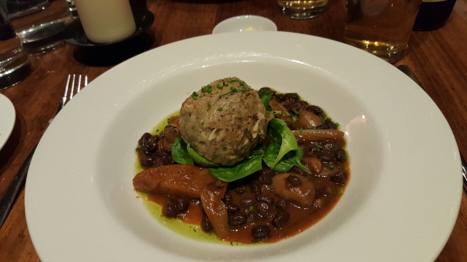 Parsnip, Bramley apple and Dunsyre Blue cheese mousse.