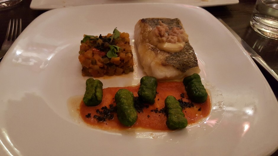 Sesame and soy glazed sea trout