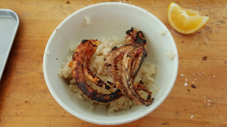 Squid and rice